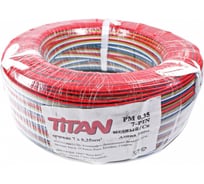 Провод PM Terminator 0,35 7-Pin 100м Titan, плоский ленточный провод 7 жил, медный Titan 0020566