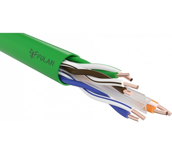 Кабель Folan U/UTP Cat 6 PVCLS нг(А)-LSLTx 4x2х0,57 50м О.U42057LSLT.50 1