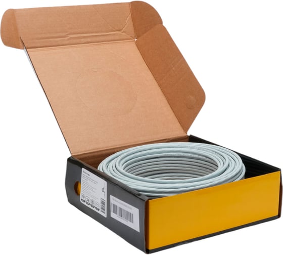 Кабель Cablexpert (RU) FTP indoor 4x2x0.51, медный, FLUKE TEST, кат.5e, однож., 100м, box, серый, FPC-5051E-4-CU/100