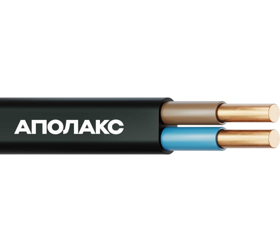 Кабель силовой АПОЛАКС ВВГ-Пнг(А)-LS 2x2,5 ок (N)-0,66 (100 м) 4687205769572 1