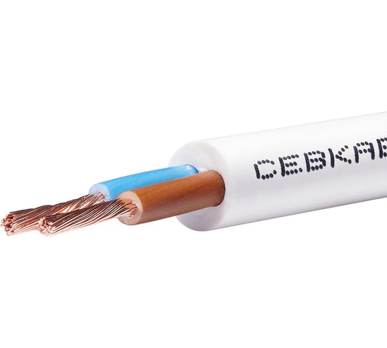 Провод Севкабель ПВС 2х1,5 мм, ГОСТ, 50 м 05518