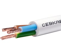 Провод Севкабель ПВС 3х2,5 мм, ГОСТ, 50 м 05473