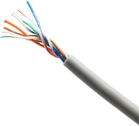 Кабель UTP OXION Cat. 5е 26AWG медь 40м+4 шт колпачка+4 шт коннектора RJ-45, арт. BLK15038351-40-4-4