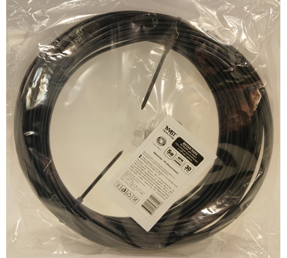Витая пара TWIST UTP 4 пары 5E CCA наружный PE чёрный 30 м UTP4-C5E-CCA-OUT-PE-30-TWCS