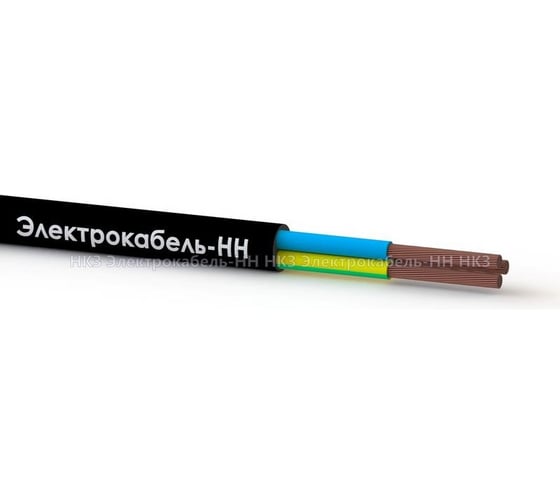 Провод ПВС ЭЛЕКТРОКАБЕЛЬ НН 3x1.5 380В Ч (уп.100м) 000007226