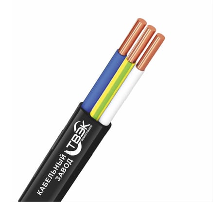 Силовой кабель ТВЭК ВВГ-Пнг(A)-LS 3x1,5 мм2, 1.35 мм, заполненный, 50 метров, ГОСТ К-99-999