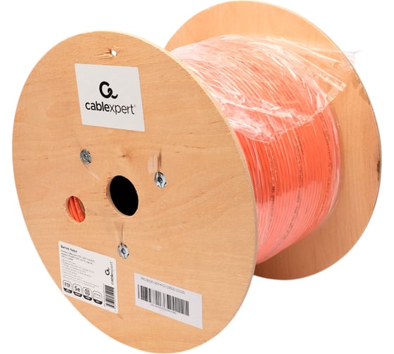 Кабель Cablexpert (RU) FTP-LSZH 4x2x0.51, медный, кат.5e, однож., 305м, box, оранжевый, FPC-5051E-LSZH-4-CU