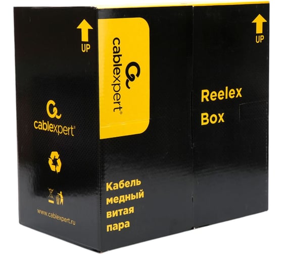 Кабель Cablexpert (RU) UTP-LSZH 4x2x0.51, медный, кат.5e, однож., 305м, box, оранжевый, UPC-5051E-LSZH-4-CU