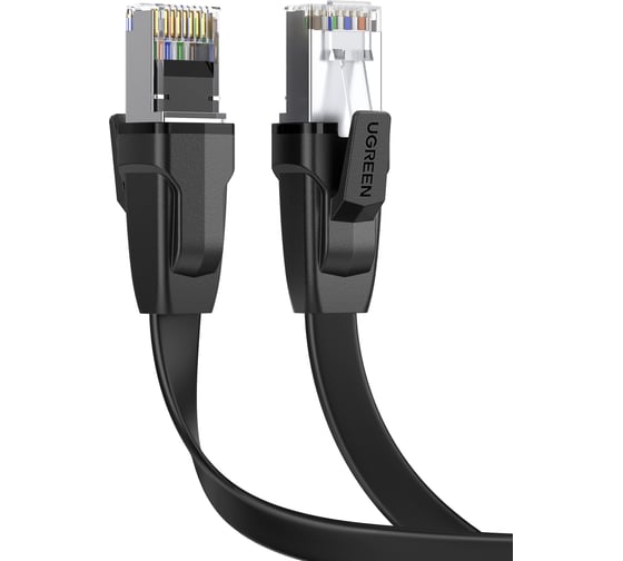 Кабель Ugreen NW134 (10983) Cat 8 U/FTP Ethernet Cable Pure Copper 30AWG. Длина: 5м. Цвет: черный 10983_