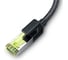 Кабель Ugreen NW150 () CAT7 Shielded Round Cable with Braided Modular Plugs. Длина: 2м. Цвет: черный 80423 1