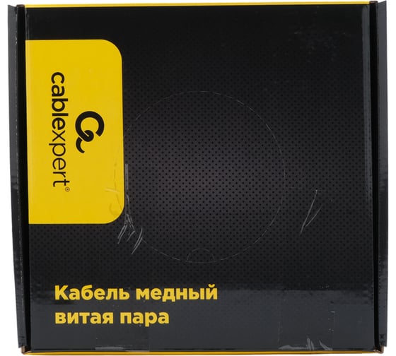 Кабель Cablexpert (RU) FTP outdoor 4x2x0.51 на тросу, медный, кат.5e, однож., 100м, box, черный, FPC-5051E-4-CU-OUTR/100