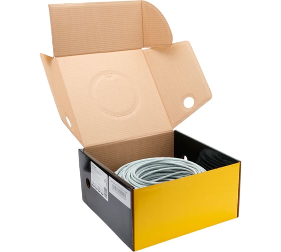 Кабель Cablexpert (RU) UTP indoor 4x2x0.55, медный, кат.6, однож., 100м, box, серый, UPC-6055-4-CU/100