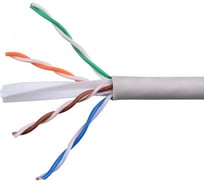 Кабель Cablexpert (RU) UTP indoor 4x2x0.55, медный, кат.6, однож., 305м, coil, серый, UPC-6055-4-CU
