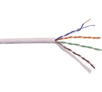 Кабель LANMASTER UTP, 4 пары, Кат. 5e, нг(А)-HFLTx, серый, 305м в кат., LAN-5EUTP-HFLT-GY