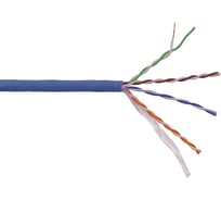 Кабель LANMASTER UTP, 4 пары, Кат. 5e, нг(А)-HFLTx, синий, 305м в кат., LAN-5EUTP-HFLT-BL