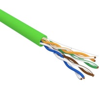 Кабель витая пара REXANT U/UTP, CAT 5e, PVC, нг(А)-LSLTx, 4x2х0,52мм, 24AWG, внутренний, зеленый, 305 м РФ 01-0061-R