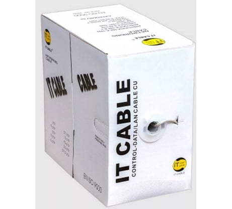 Кабель FocNet UTP 2x2x0,5 IT Cable 305 м кат 5e внутренний CCA 002-1-002-502-3-5-10