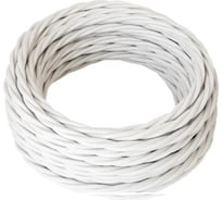 Силовой кабель Retro Electro ретро, 2х1,5, белый, длина бухты 20 2254727