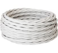 Силовой кабель Retro Electro, ретро, 3х1,5, белый, длина бухты 50 2254757