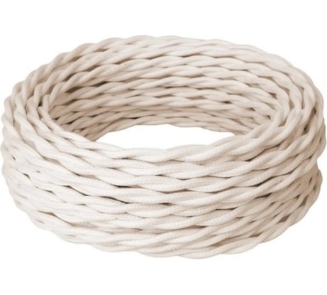 Силовой кабель Retro Electro ретро, 2х2,5, слоновая кость, длина бухты 20 2254732