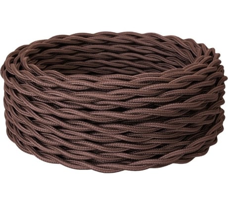 Силовой кабель Retro Electro, ретро, 3х1,5, коричневый, длина бухты 20 2254734