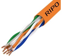 Витая пара RIPO U/UTP 4 CAT5E 24AWG нг-LSZH Cu Standart, U/UTP-5e нг А-HF 4x2x0.5, 305м 001-112007
