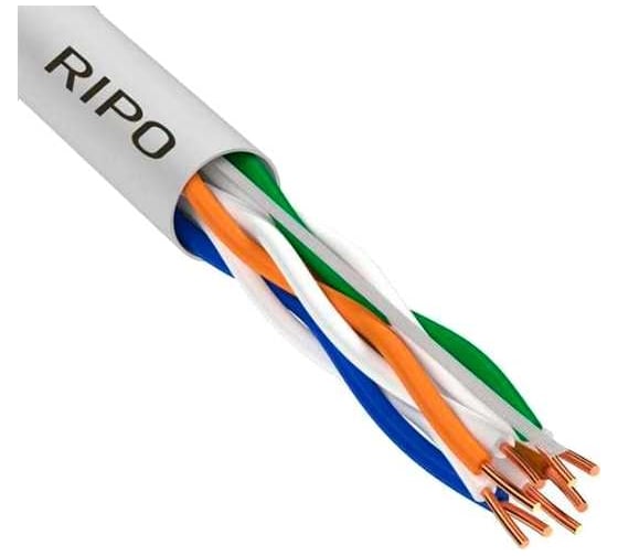 Кабель витая пара RIPO UTP4CAT5E 24AWG CCA 100m 001-112002/100