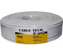 Коаксиальный кабель СИГНАЛelectronics 75 Ом RG6 1.02 жила/32*0.12 оплетка CCS/AL, 23407