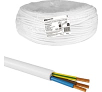Провод TDM ELECTRIC ПРКС 3x2,5(N)-0,38 (50м), белый TDM SQ0136-0024