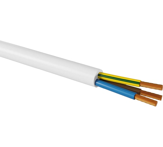 Провод TDM ELECTRIC ПРКС 3x2,5(N)-0,38 на катушке (100м), белый TDM SQ0136-0025 1