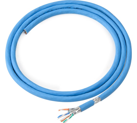 Кабель витая пара Advant ADV6а-S234LВ категория 6а, S/FTP, 4P, AWG23, оболочка LSZH, цвет: синий, ADV6a-S23LB (305m)