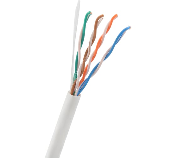Кабель витая пара Advant E-U24PW категория 5е, U/UTP, 4P, AWG24, оболочка PVC, цвет: белый, ADV5e-U24PW (305m)