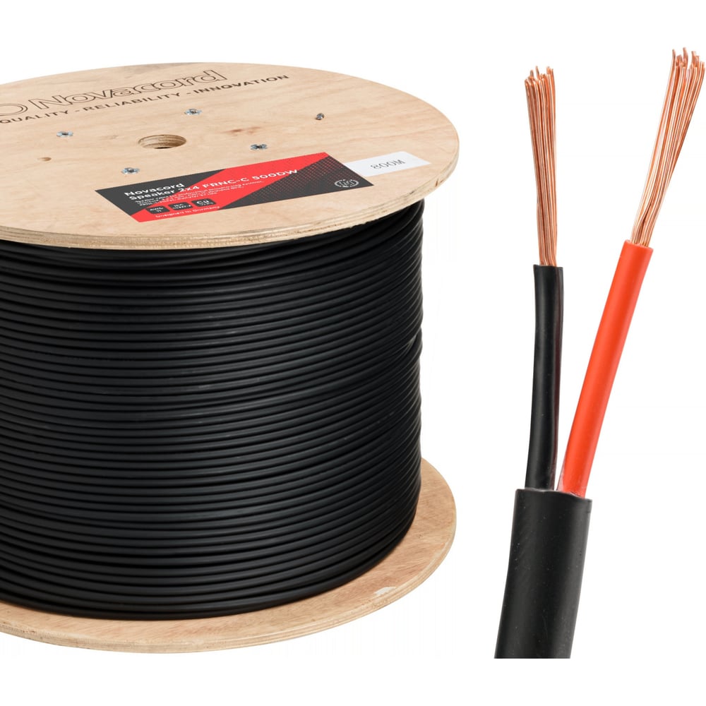 Акустический кабель для колонок Novacord 2x4 мм2, AWG 11, диаметр ...