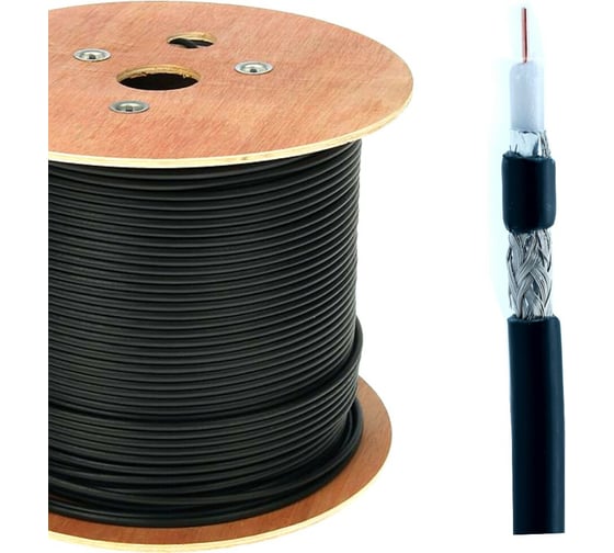 Коаксиальный видео кабель Novacord HD PRO, структура 1.0/4.8, двойной экран, RG6, диаметр кабеля 7.0 мм, оболочка FRNC-C, , 500м HD PRO 1.0/4.8 FRNC-C 500 1