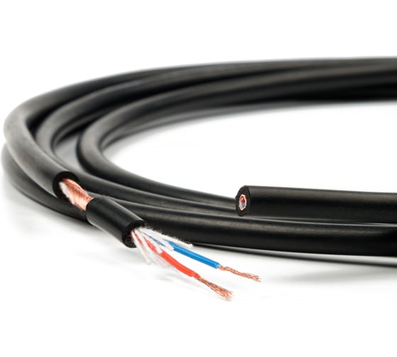 Микрофонный кабель Novacord 2x0.22 мм2, AWG 24, витой экран, диаметр кабелья 6.0 мм, оболочка FRNC-C, 400м MICRO 22 FRNC-С 400