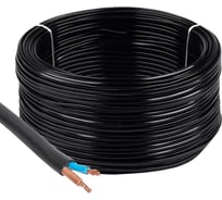 Провод ВЭКЗ ПВСмб 2*0,75 220 В, черный, бухта 100 м VEKZ00388