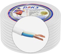 Провод ВЭКЗ ПГВВП 2*4,0, 380 В, бухта 100 м, ГОСТ VEKZ00039