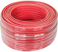 Кабель акустический AURA 14AWG/2.50мм2, 50м/моток, красный прозрачный SCB-1250
