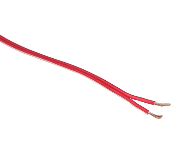 Кабель акустический AURA 18AWG/0.75мм2, 10м/блистер, красный прозрачный SCA-B075