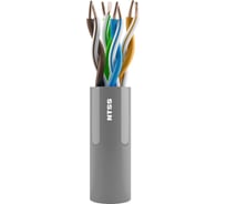 Кабель витая пара NTSS PREMIUM F/UTP 5e 4 пары одножильный 24AWG внутренний LSZH нг(А)-HF 305м серый NTSS-IN-PM-FUTP4-5e-LSZH-GY
