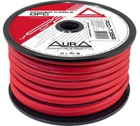 Кабель силовой AURA, TOFC, 2AWG/35мм2, 20м/катушка, т.красный PCC-T35R