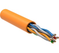 Витая пара ITK U/UTP кат.6 4x2х23AWG solid LSZH нг(А)-HF оранжевый (305м) LC1-C604-127