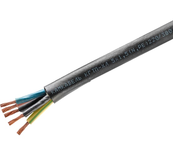Кабель Камкабель КГ-ХЛ 5x1,5 100м 11J/3ЬF000013200100М
