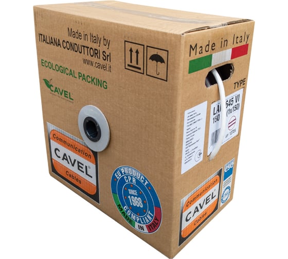 Провод компьютерный CAVEL LAN 645 VI, в боксе, оболочка ПВХ (150м) С00296529