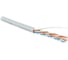 Кабель витая пара Hyperline (50 м), неэкранированный U/UTP, категория 5e, 4 пары 24 AWG, 4x2х0,51 мм, однопроволочные жилы, LSZH, нг(А)-HF, внутренний -40C – +75C, серый, системная гарантия 25 лет UUTP4-C5E-S24-IN-LSZH-GY-50 521603 1
