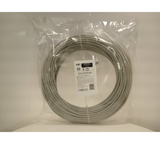 Витая пара TWIST FTP, 4 пары, 6, CU, внутренний, PVC, серый, 80 м FTP4-C6-CU-IN-PVC-80-TWCS
