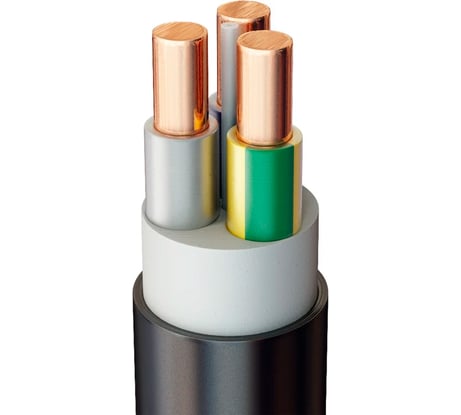 Кабель ВВГнг(А)-LS Угличкабель 3x2,5ок(N,PE)-0,66; бухта 20м; P160230D2000310-02