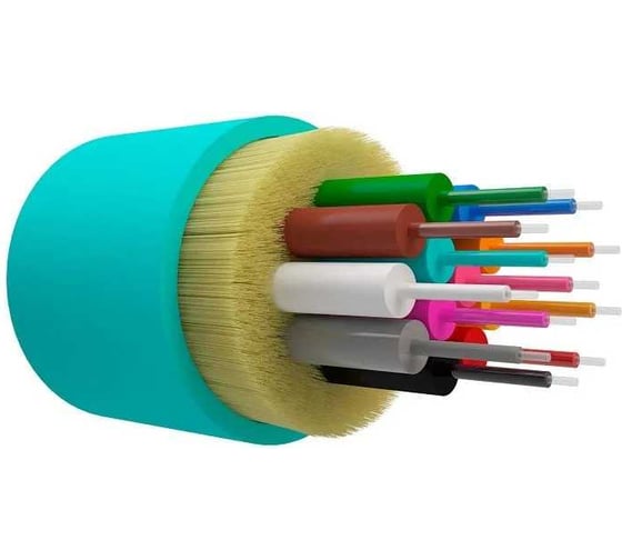 Оптический кабель внутренний NTSS 12 волокон OM3, 50/125, LSZH, аква (2000 м) NTSS-FO-D-IN-503-12-LSZH 1