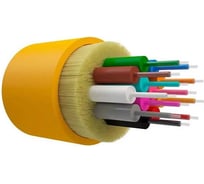 Оптический кабель внутренний NTSS 12 волокон OS2, 9/125, LSZH, жёлтый (2000 м) NTSS-FO-D-IN-9-12-LSZH