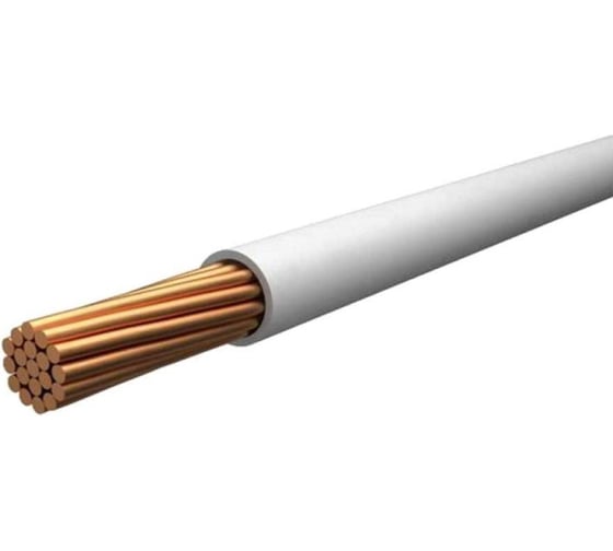 Провод TDM ELECTRIC ПуГВнг(А)-LS 1x10, ГОСТ, 10м, белый SQ0124-2732